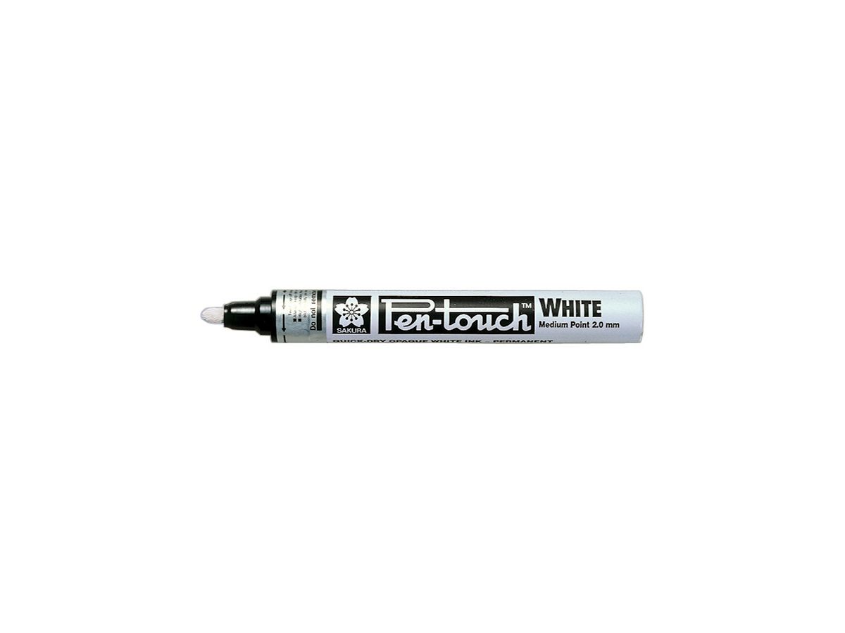 SAKURA Permanent-Marker Pen-Touch Mittel, weiß (EAN: 0084511362857)
