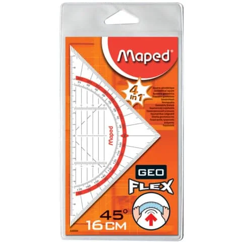 Maped Geometriedreieck Geo-Flex, Hypotenuse: 160 mm (EAN: 3154140286002)
