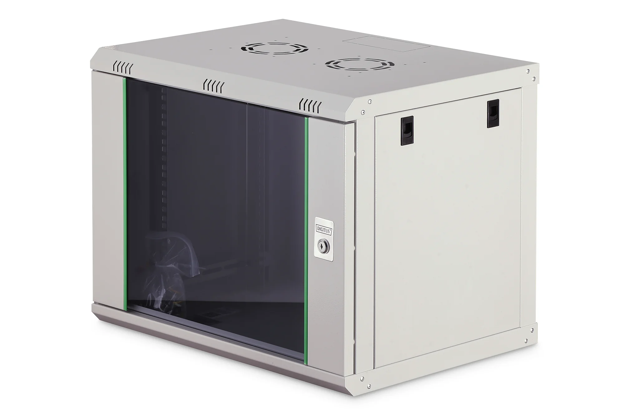 DIGITUS 19" Wandverteiler Dynamic Basic, 9 HE, 600 x 450 mm, lichtgrau (EAN: 4016032221708)