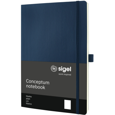 sigel Notizbuch Conceptum, DIN A4, blanko, blau (EAN: 4004360771378)