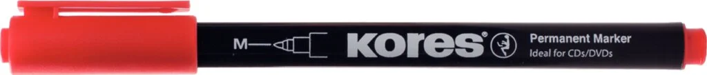 Kores Permanent-Marker "K MARKER FINE", M, rot (EAN: 9023800221070)