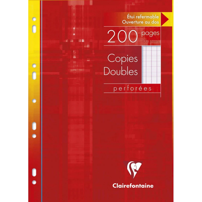 Clairefontaine Copies doubles, A4, Seyès, 200 pages (EAN: 3329680471106)