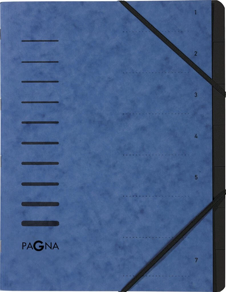 PAGNA Ordnungsmappe "Sorting File", 7 Fächer, blau (EAN: 4013951007963)