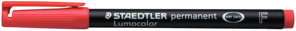 STAEDTLER Lumocolor Permanent-Marker 318F, rot (EAN: 4007817304327)