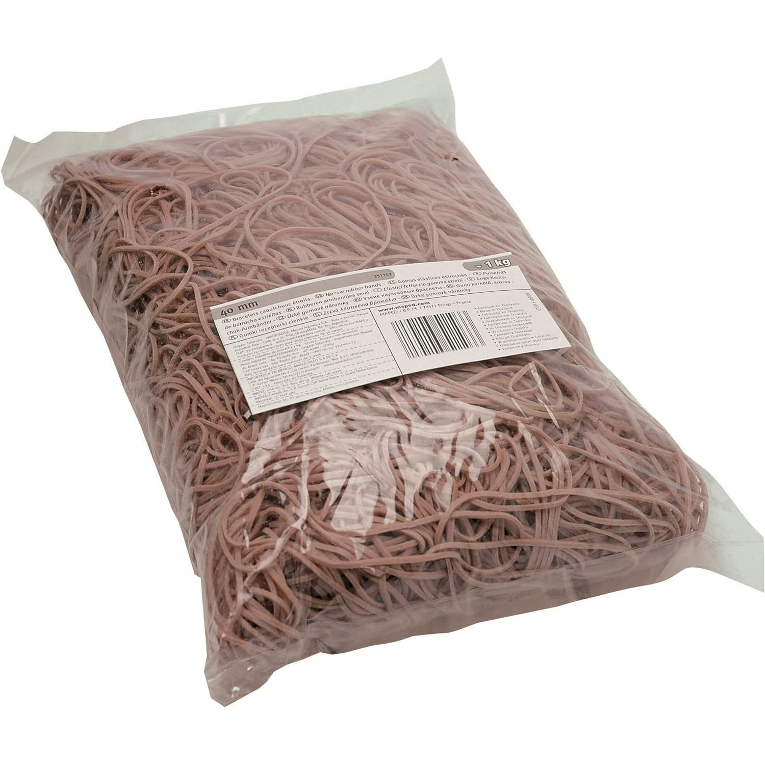 Maped Gummiringe im Beutel, natur, 50 mm, Großpackung (EAN: 3154143511071)