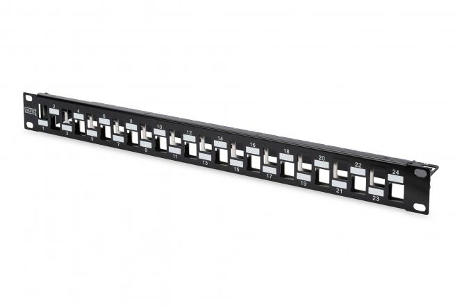 DIGITUS 19" Modulares Verteilerfeld Kat.6a, 24 Port (EAN: 4016032295105)