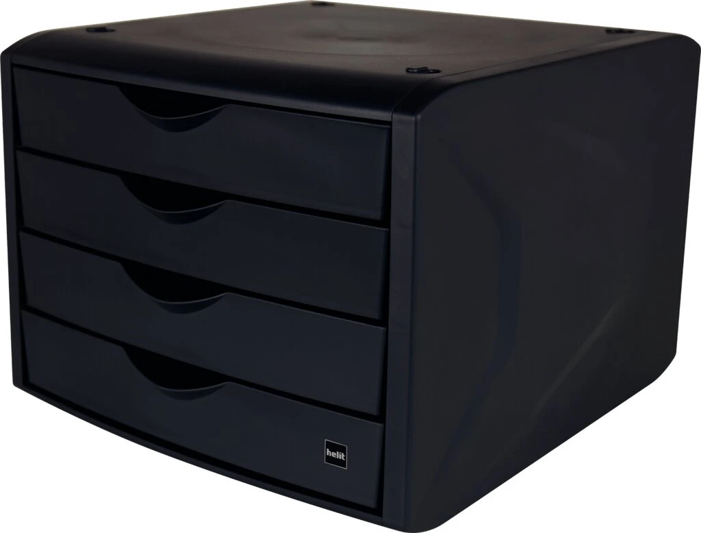 helit Schubladenbox "the green chameleon", schwarz (EAN: 4012086022957)
