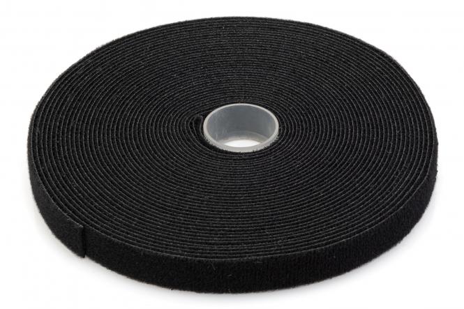DIGITUS Klettband auf Rolle, 10 m, schwarz (EAN: 4016032326977)