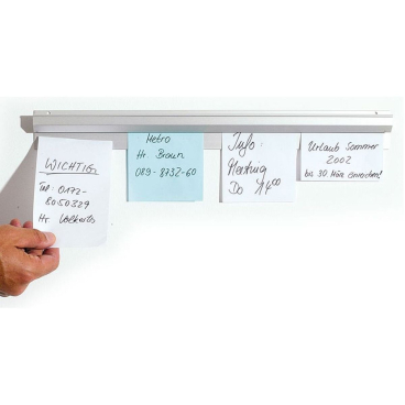 HYGOSTAR Wandklemmschiene Catch-ball-System Infobord, weiß (EAN: 4015544632101)