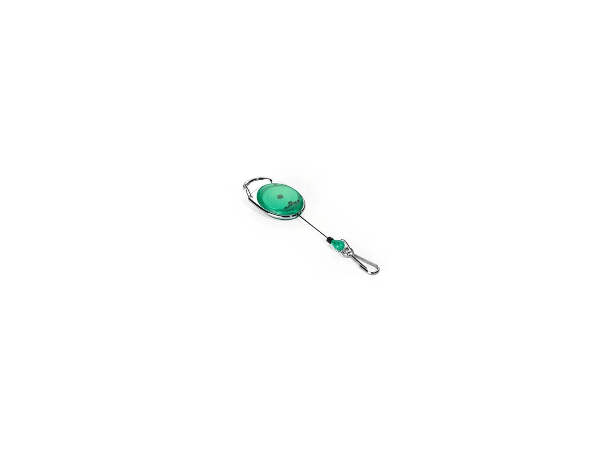 DURABLE Ausweishalter mit Jojo, oval, grün/transparent (EAN: 4005546806556)