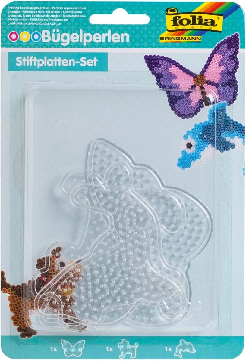 folia Bügelperlen Stiftplatten TIERWELT, sortiert (EAN: 4001868099782)