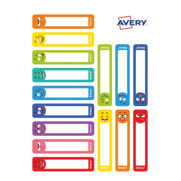 AVERY Stift-Etiketten, Papier, 10 x 50 mm, farbige Rahmen (EAN: 4004182519783)