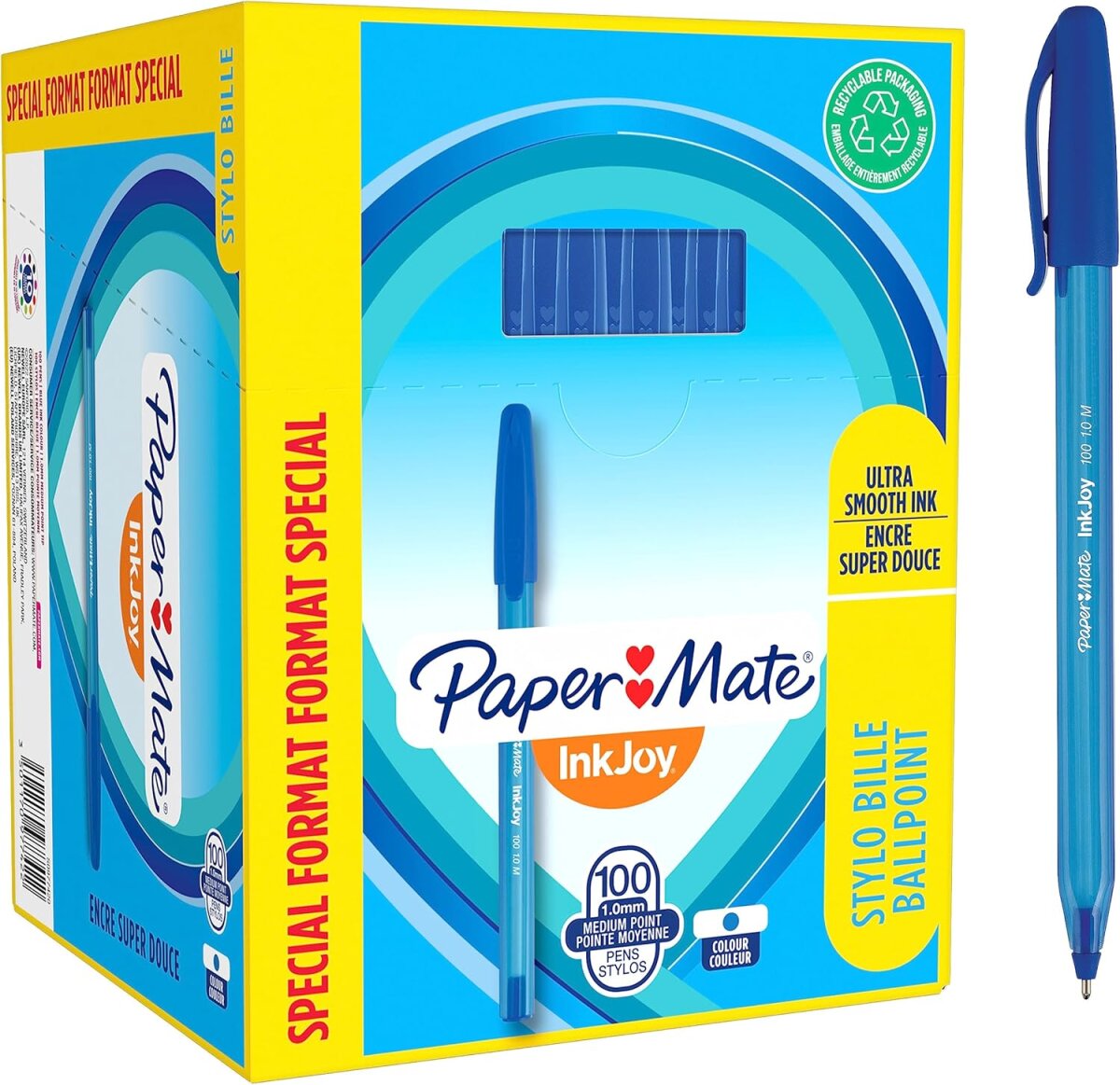 Paper:Mate Kugelschreiber InkJoy 100, Value Pack, blau (EAN: 3501170977422)
