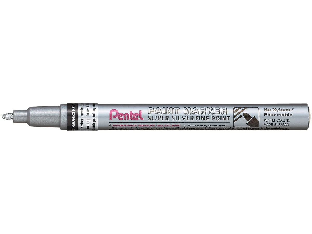 Pentel Lackmarker PAINT MARKER MSP10, silber (EAN: 0884851016874)