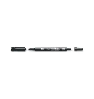 PILOT Permanent-Marker Twin Marker, extra fein, schwarz (EAN: 4902505342080)