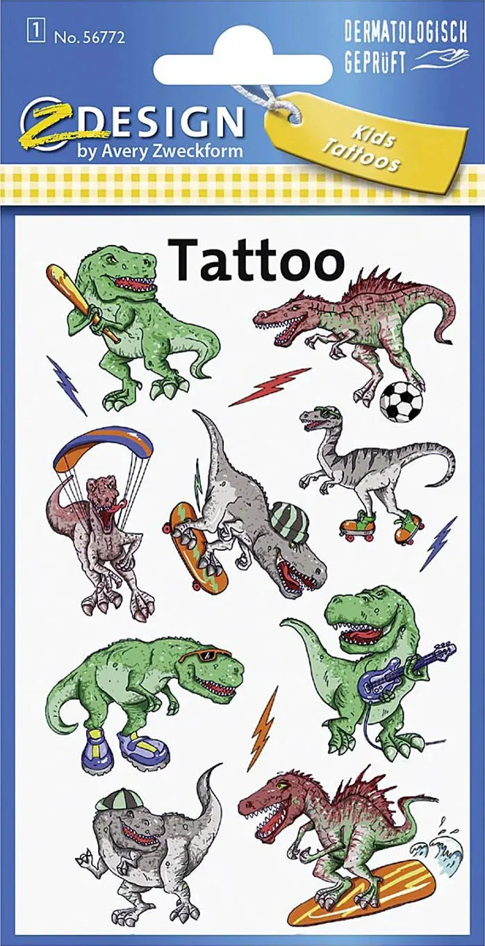 AVERY Zweckform ZDesign Kids Tattoos "Dino" (EAN: 4004182567722)