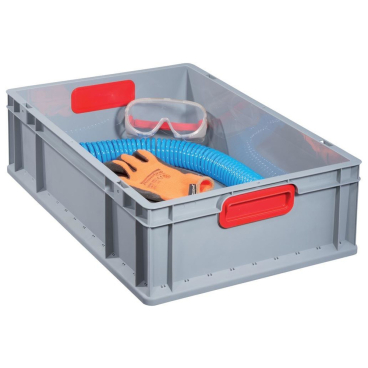 allit Transportbehälter ProfiPlus EuroBox 617, grau/rot (EAN: 4005187567458)
