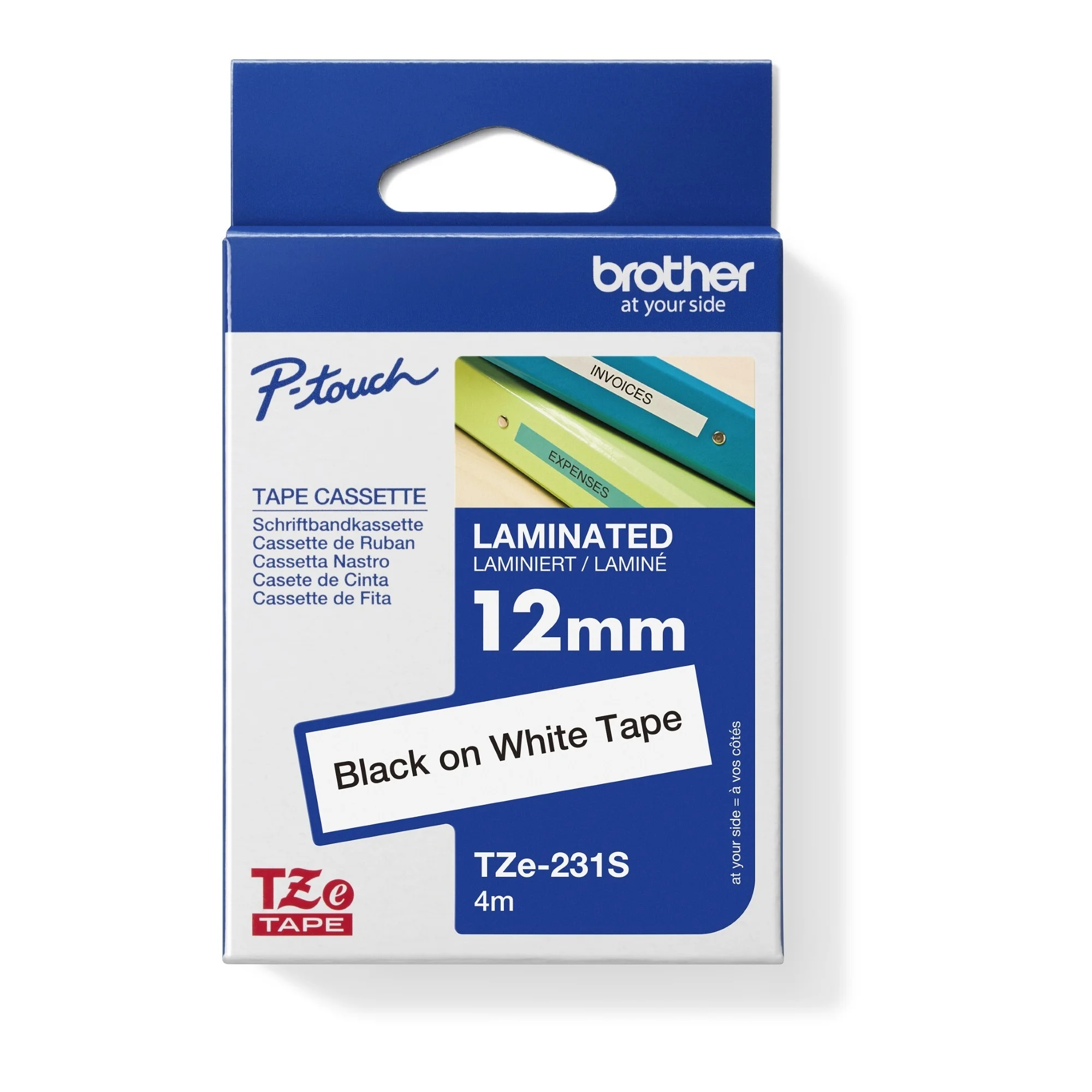 brother TZe-Tape TZe-231S Schriftbandkassette,Bandbreite:12m (EAN: 4977766736589)
