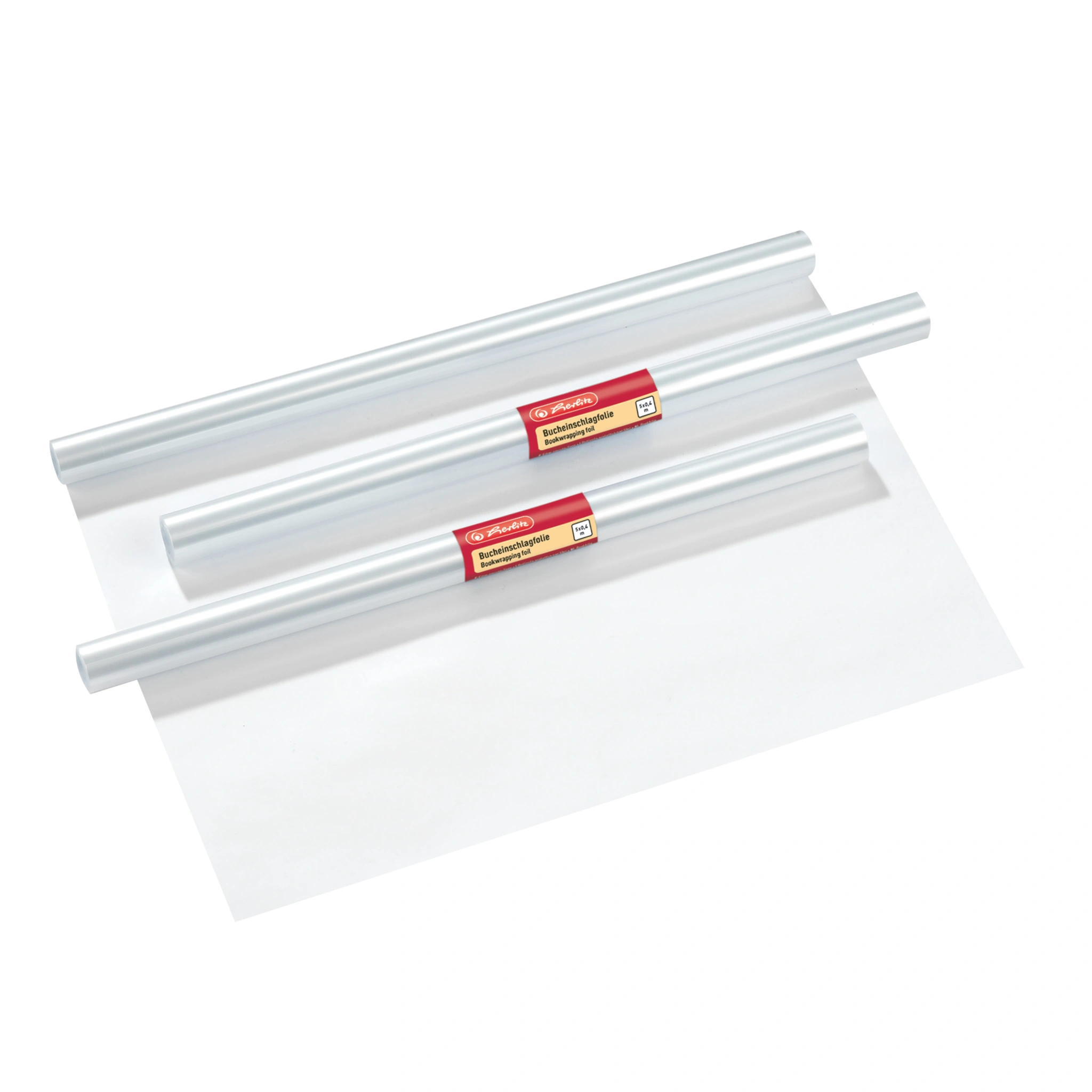herlitz Buchschutzfolie, 400 mm x 5 m, PP, transparent (EAN: 4008115105104)