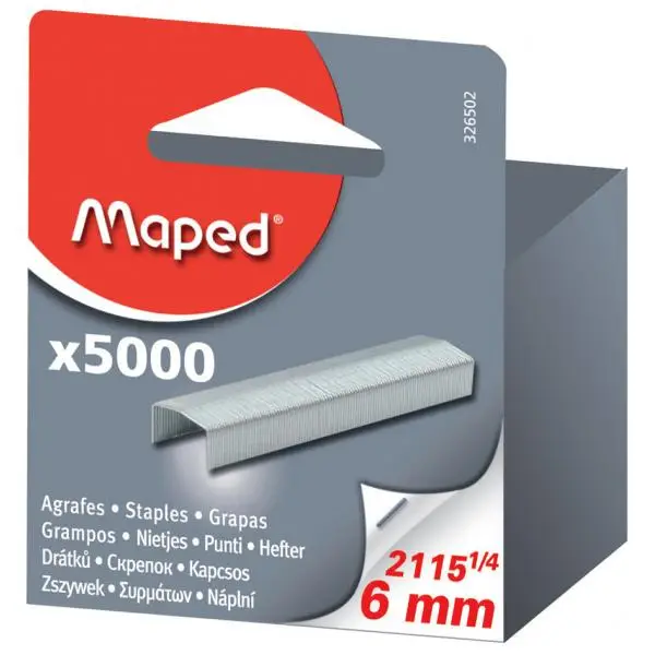 Maped Heftklammern 26/8, verzinkt, Großpackung (EAN: 3154143245020)