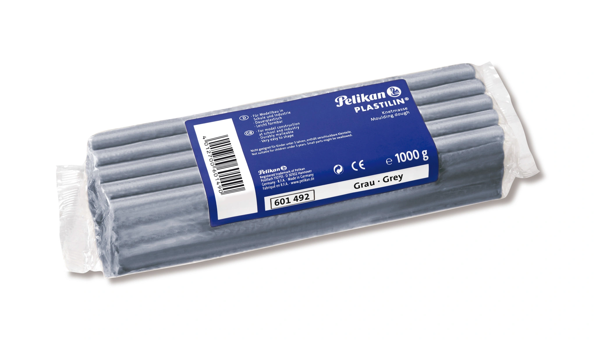 Pelikan Qualitäts-Knetmasse Plastilin, grau (EAN: 4012700601490)