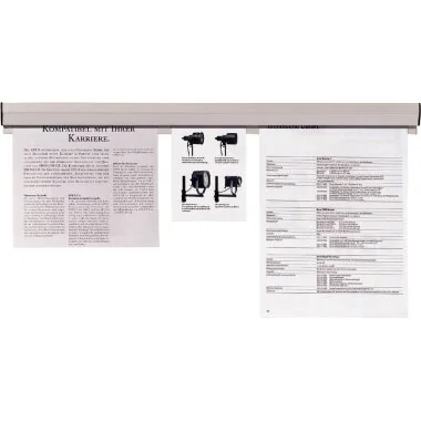 FRANKEN Papierklemmschiene, selbstklebend, Länge: 1.000 mm, grau (EAN: 4016946212021)