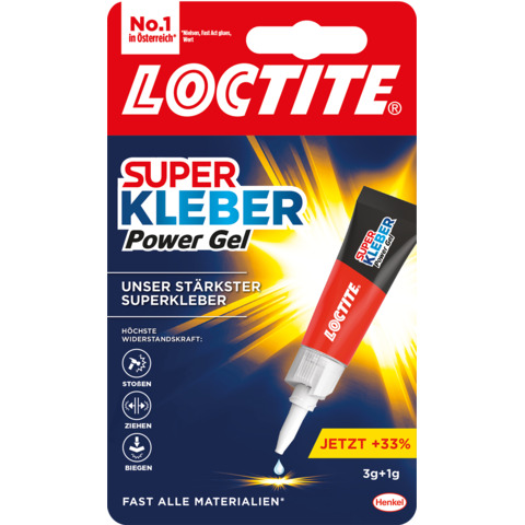 LOCTITE Sekundenkleber Power Gel, 4 g Tube (EAN: 9000101130003)