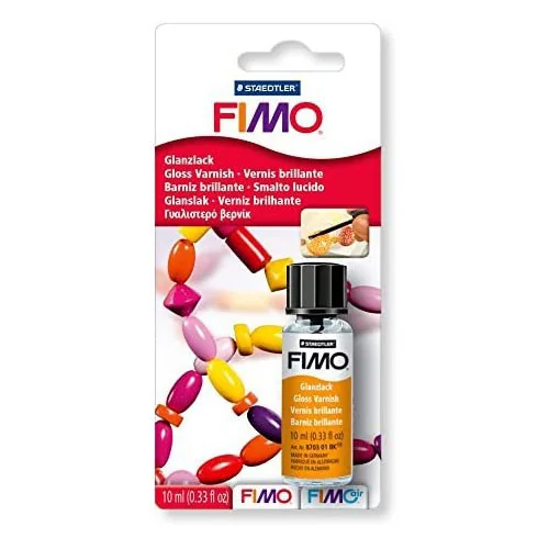 FIMO Glanzlack, 10 ml im Gläschen, Pinsel im Deckel (EAN: 4006608002367)