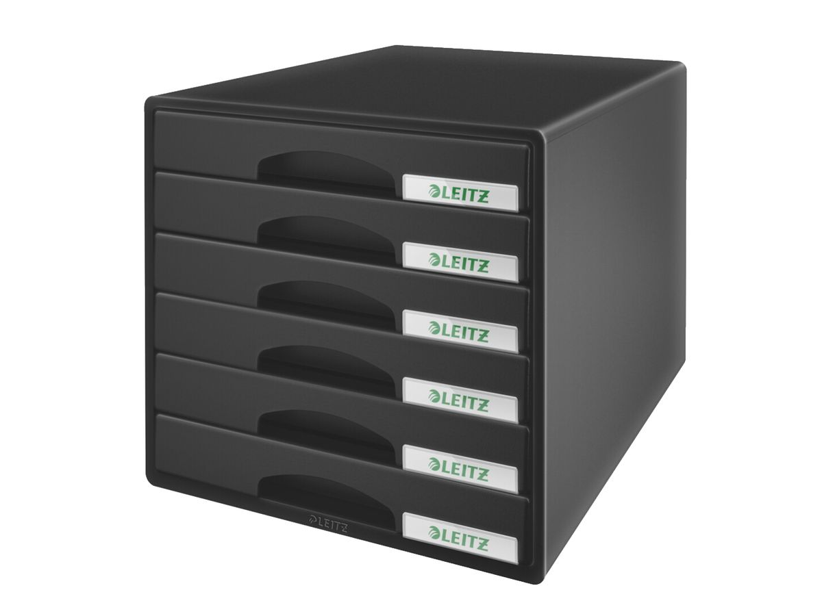 LEITZ Schubladenbox Plus, 6 Schübe, schwarz (EAN: 4002432102358)