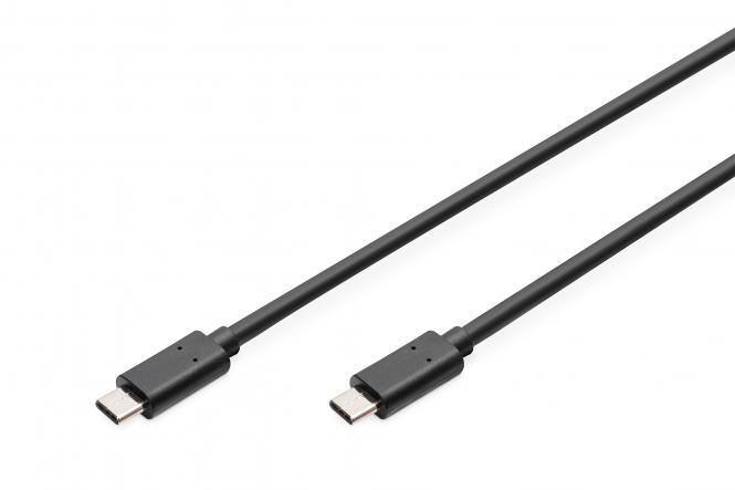 DIGITUS USB 3.0 Anschlusskabel, USB-C - USB-C Stecker, 1,0 m (EAN: 4016032368939)