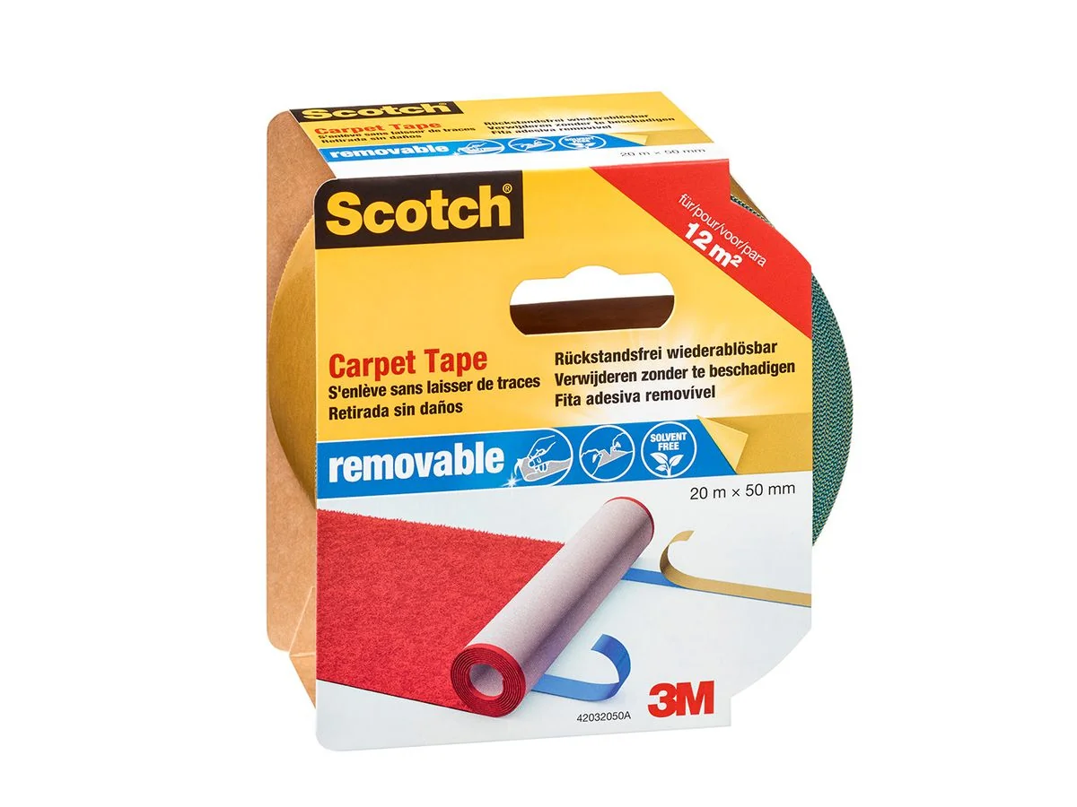 Scotch Teppichklebeband wiederablösbar, 50 mm x 20 m, blau (EAN: 3104739131725)