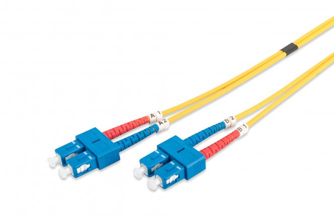 DIGITUS LWL Patchkabel, SC-Duplex - SC-Duplex, OS1, 1,0 m (EAN: 4016032248736)
