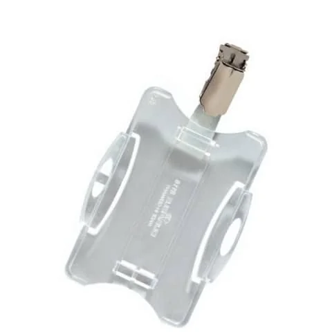 DURABLE Namensschild, mit Clip, 54 x 90 mm, transparent (EAN: 4005546102108)