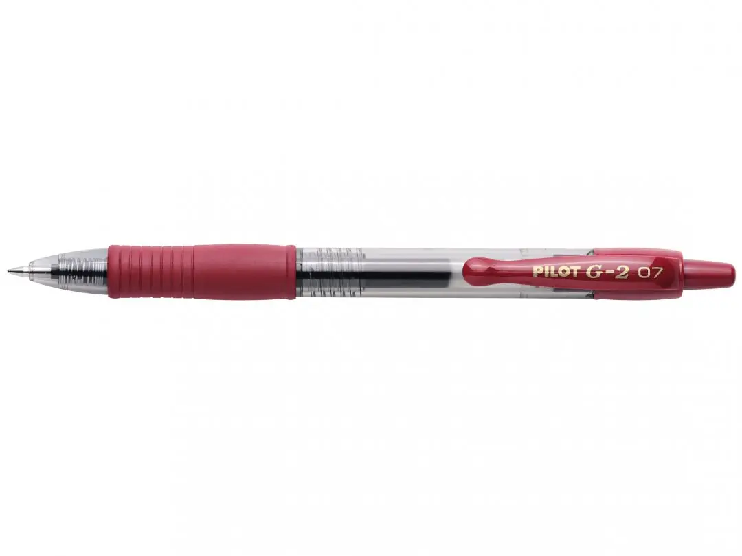 PILOT Gelschreiber G-2 PLUS medium, bordeaux (EAN: 4902505275845)