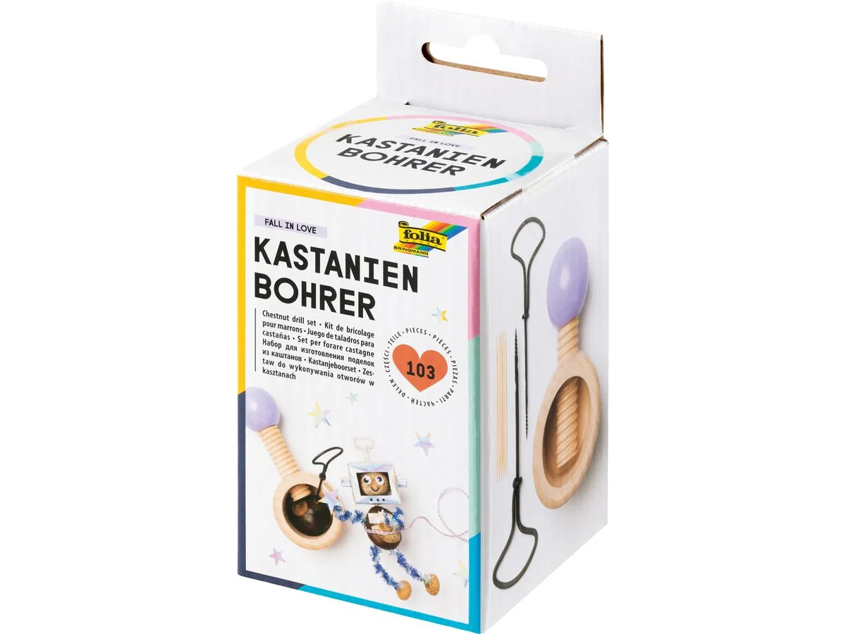 folia Kastanienbohrer-Set, aus Holz, 103-teilig (EAN: 4001868131338)