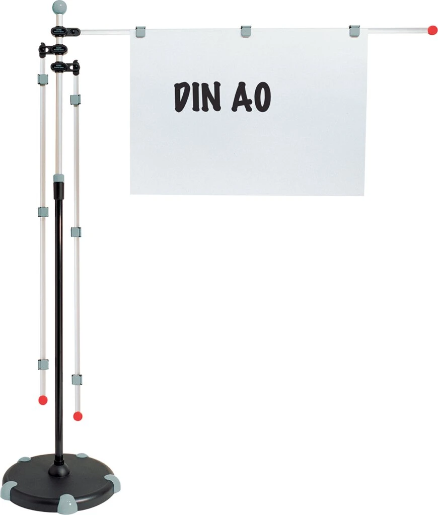 MAUL Planhalter "Mobilpresenter", mit Teleskopauszug, grau (EAN: 4002390022989)