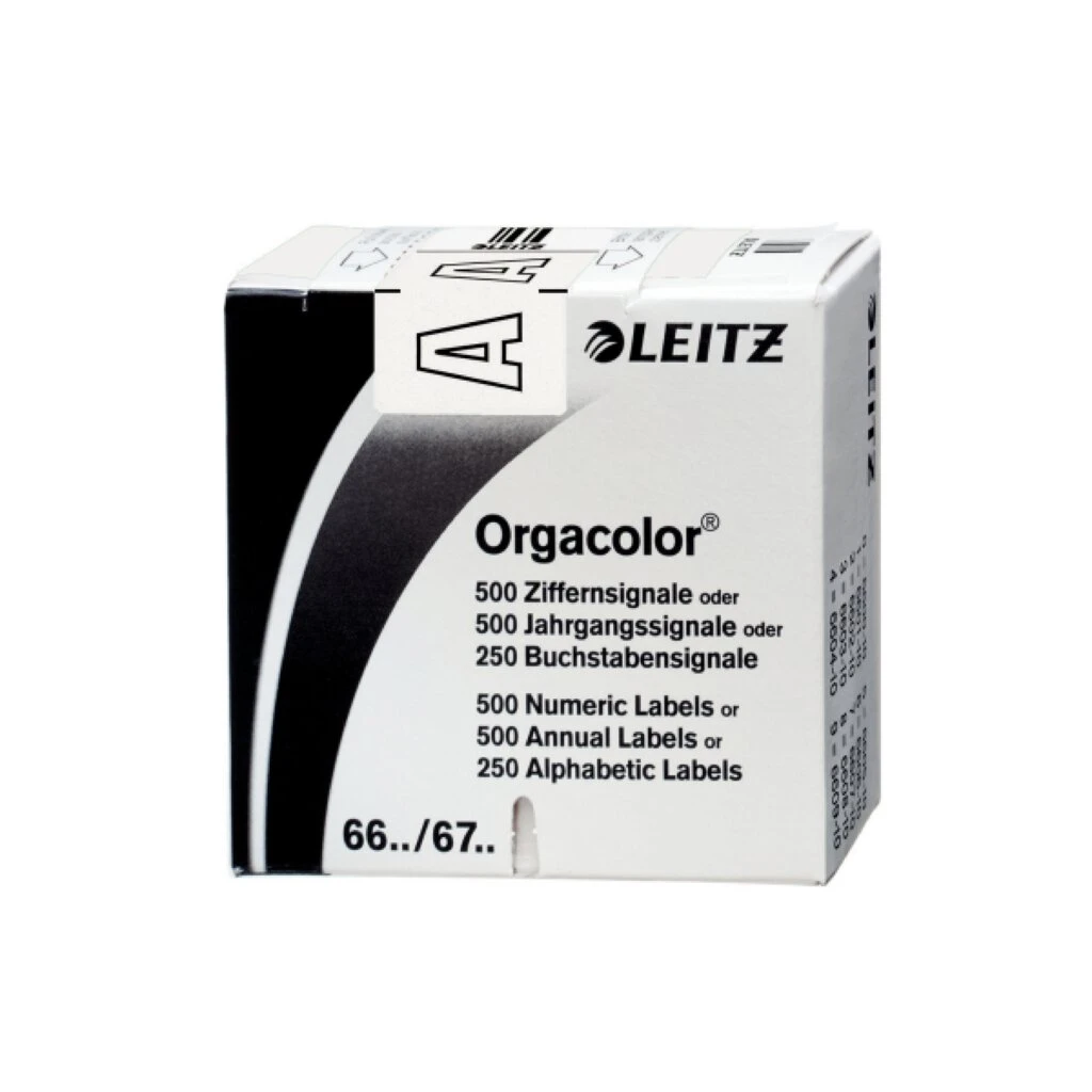 LEITZ Buchstabensignal Orgacolor "A", auf Rolle, weiß (EAN: 4002432313969)