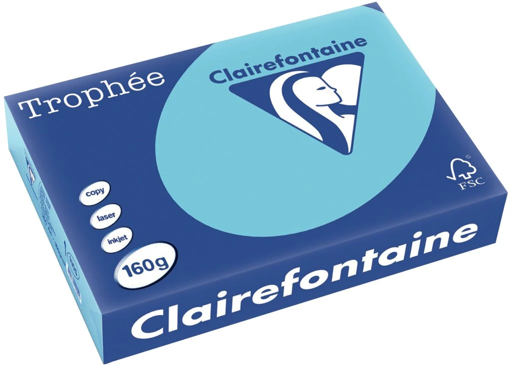 Clairefontaine Multifunktionspapier Trophée, A4, blau (EAN: 3329680110500)