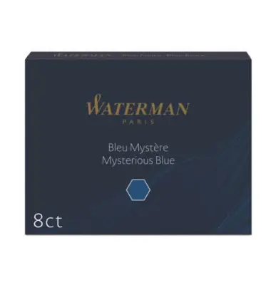 WATERMAN Standard-Großraum-Tintenpatronen, blauschwarz (EAN: 3034325200798)