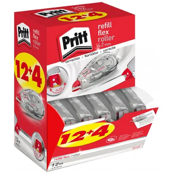 Pritt Refillkassette Flex 970, 4,2 mm x 12 m, 16er Multipack (EAN: 4053172005744)