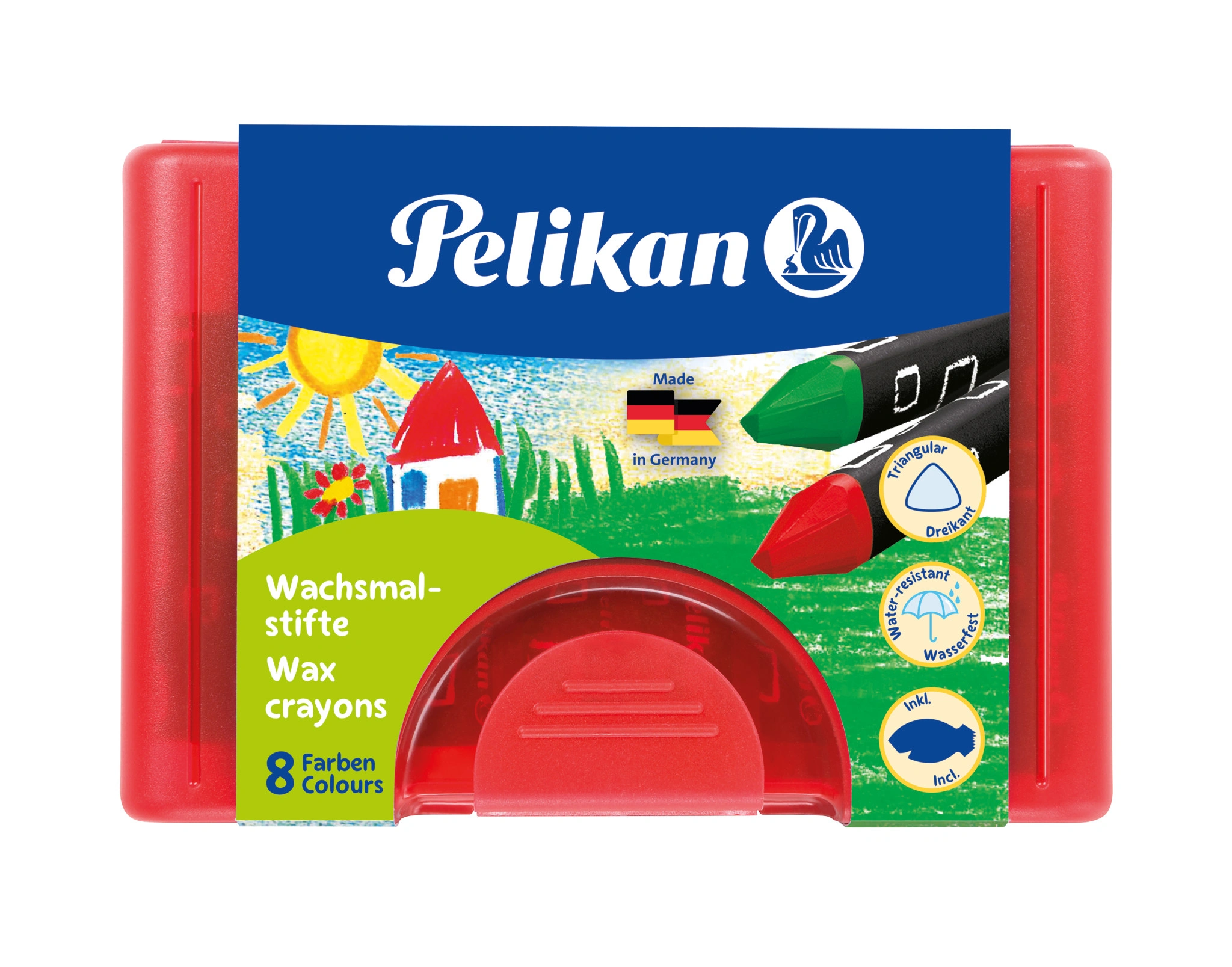 Pelikan Wachsmaler dick 665/8 D, dreieckig, wasserfest (EAN: 4012700722942)