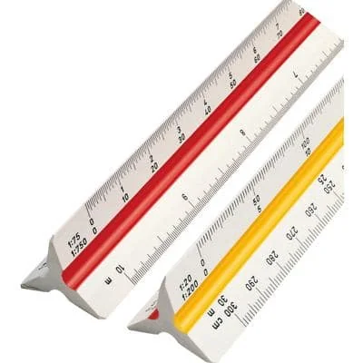 rotring Dreikant-Maßstab Architekt(A) aus Kunststoff, weiß (EAN: 4006856802207)
