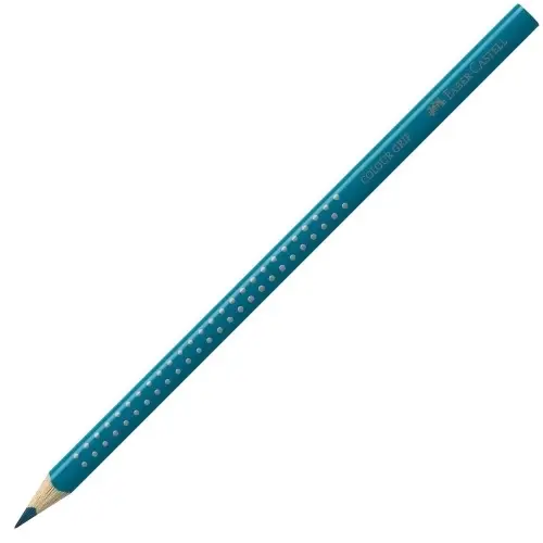 FABER-CASTELL Dreikant-Buntstift Colour GRIP, lagunenblau (EAN: 4005401124535)