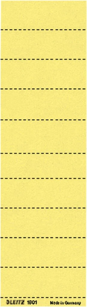 LEITZ Blanko-Beschriftungsschildchen, (B)60 x (H)21 mm, gelb (EAN: 4002432303281)