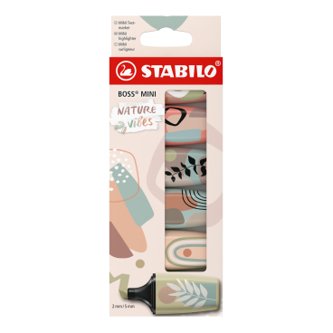 STABILO Textmarker BOSS MINI Naturevibes, 6er Kartonetui (EAN: 4006381615815)