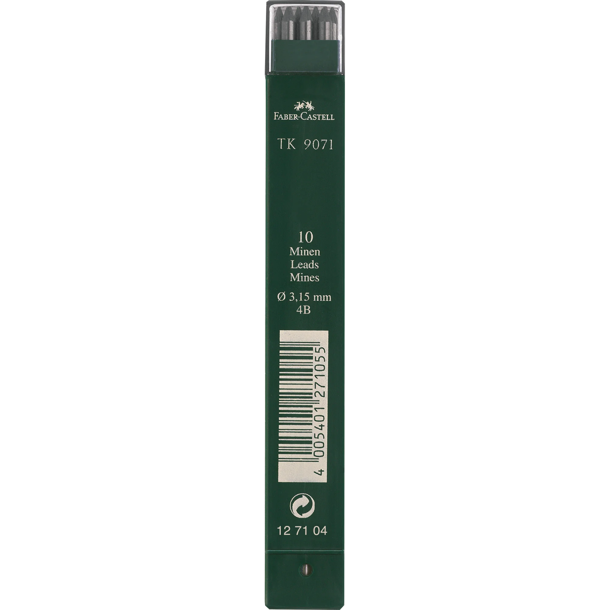 FABER-CASTELL TK-Minen 9071, tiefschwarz, Härtegrad: 4B (EAN: 4005401271048)