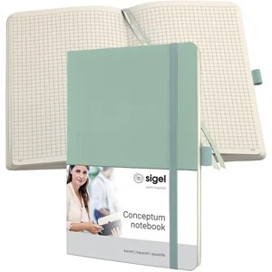 sigel Notizbuch Conceptum, DIN A5, kariert, mint, mint green (EAN: 4004360789533)