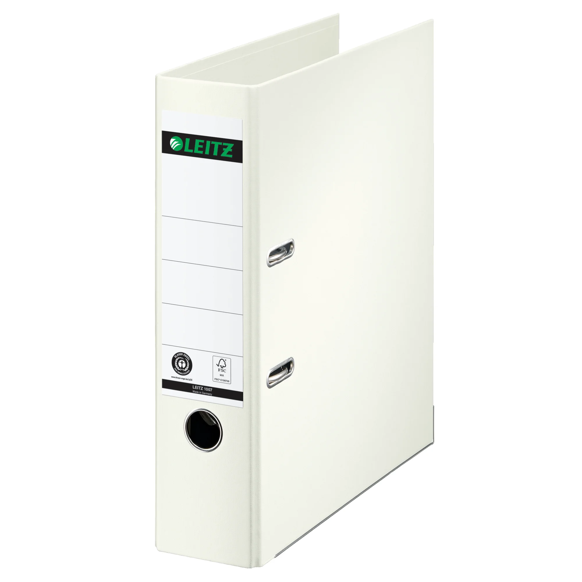 LEITZ Vollpapier-Ordner, 180 Grad, DIN A4, 80 mm, weiß (EAN: 4002432102815)