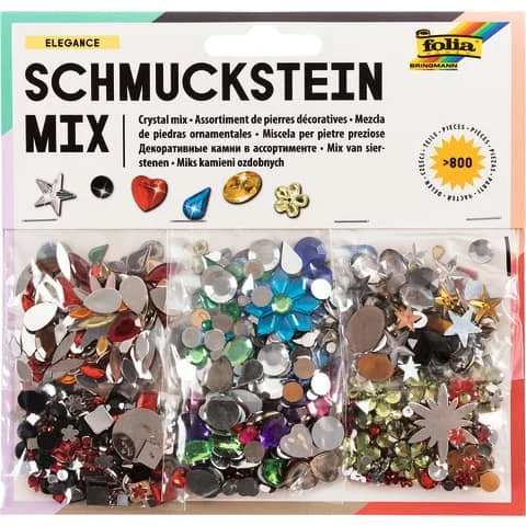 folia Schmucksteine-Set ELEGANCE, über 800 Teile, sortiert (EAN: 4001868047196)