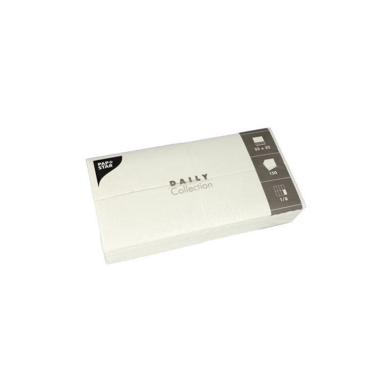 PAPSTAR Bistro-Servietten, 320 x 320 mm, 3-lagig, weiß (EAN: 4002911494646)